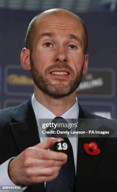 Kenny MacLeod Commercial Director Scottish FA during the William Hill Scottish Cup fourth Round Draw at Hampden Park, Glasgow. PRESS ASSOCIATION...