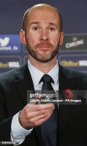 Kenny MacLeod Commercial Director Scottish FA during the William Hill Scottish Cup fourth Round Draw at Hampden Park, Glasgow. PRESS ASSOCIATION...