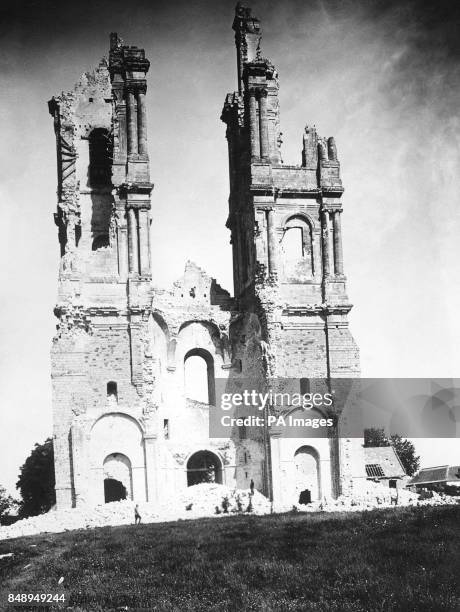 The ruined tower of Mont-Saint-Eloi in France.