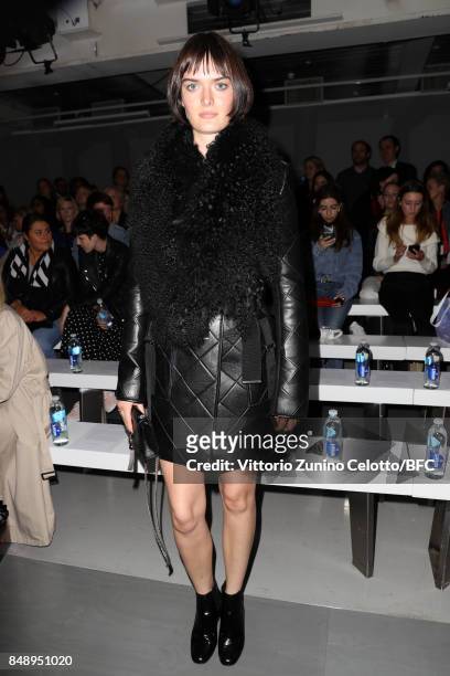Sam Rollinson attends the David Koma show during London Fashion Week September 2017 on September 18, 2017 in London, England.