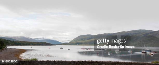 loch broom, ullapool. sotland, united kingdom - sotland stock pictures, royalty-free photos & images