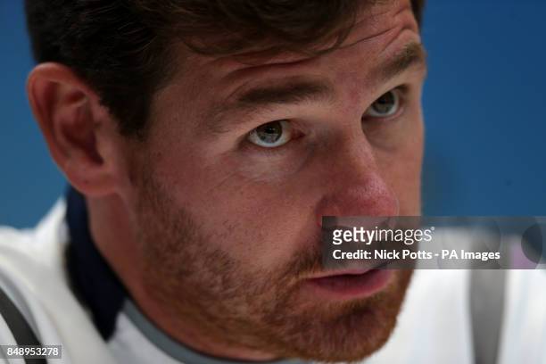 Tottenham Hotspur Manager Andre Villas-Boas during a training session at Enfield Training Centre, London. PRESS ASSOCIATION Photo. Picture date:...