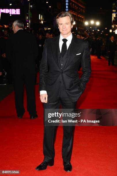 Coin Firth arriving for the premiere of Gambit at the Empire Leicester Square, London.