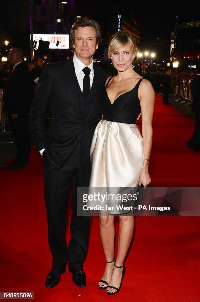 Colin Firth and Cameron Diaz arriving for the premiere of Gambit at the Empire Leicester Square, London.