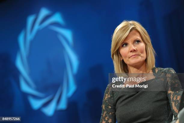 Kate Snow, National Correspondent, NBC News, speaks at The 2017 Concordia Annual Summit at Grand Hyatt New York on September 18, 2017 in New York...