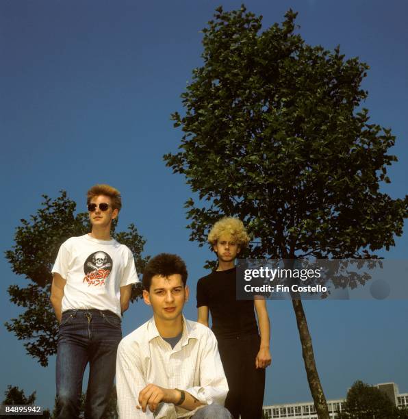 Photo of DEPECHE MODE; posed in Basildon