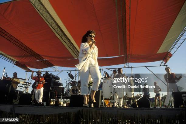 Photo of MIAMI SOUND MACHINE, Gloria Estefan singing