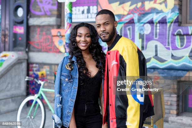 Jasmine Luv and Kendall Kyndall arrive for VH1's Hip Hop Honors: The 90's Game Changers at Paramount Studios on September 17, 2017 in Hollywood,...