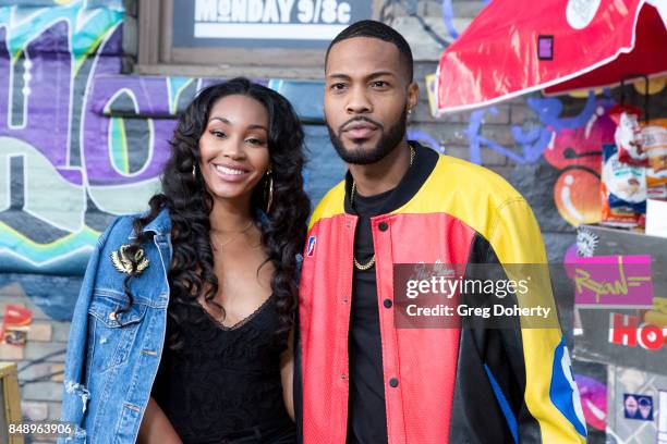 Jasmine Luv and Kendall Kyndall arrive for VH1's Hip Hop Honors: The 90's Game Changers at Paramount Studios on September 17, 2017 in Hollywood,...