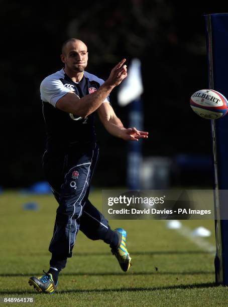 Charlie Sharples during a training session at Pennyhill Park Hotel, Bagshot, Surrey.