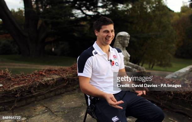Ben Youngs following a Press Conference at Pennyhill Park Hotel, Bagshot, Surrey.