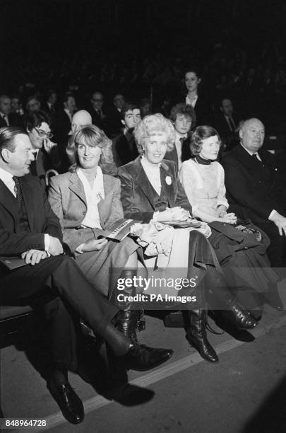 Lady Annabel, left, the wife of millionaire London financier Sir James Goldsmith, with Lady Falkender, the former political secretary of ex-Prime...