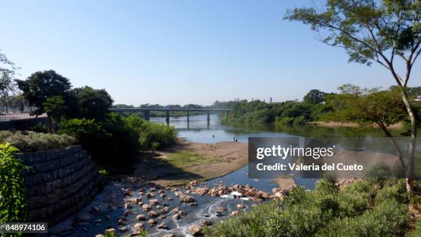 cuiaba river and pollution - cuiaba river stockfoto's en -beelden