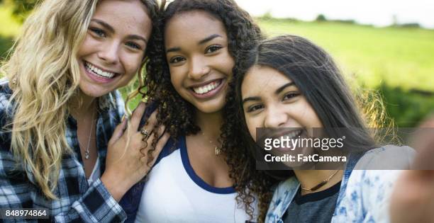 selfie! - beautiful college girls stock pictures, royalty-free photos & images