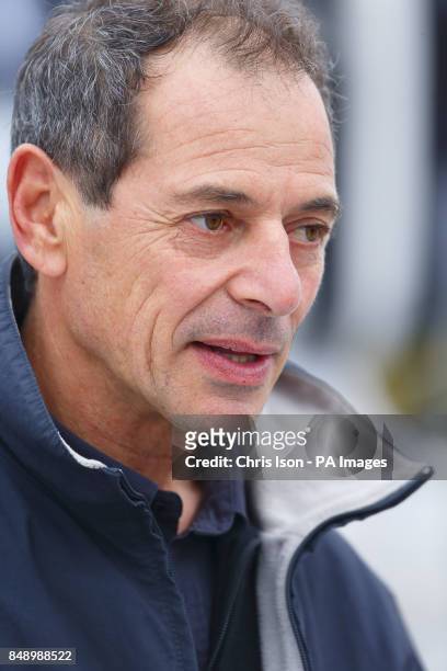 French sailor Marc Guillemot pictured in Les Sables d'Olonne, western France ahead of the start of the Vendee Globe yacht race which starts on...
