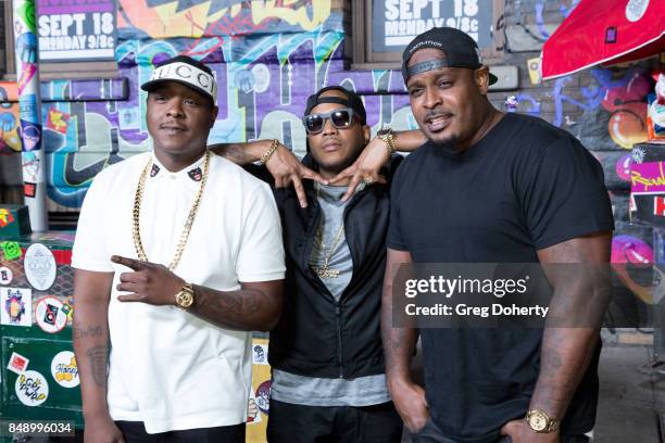 The Lox arrive for VH1's Hip Hop Honors: The 90's Game Changers at Paramount Studios on September 17, 2017 in Hollywood, California.