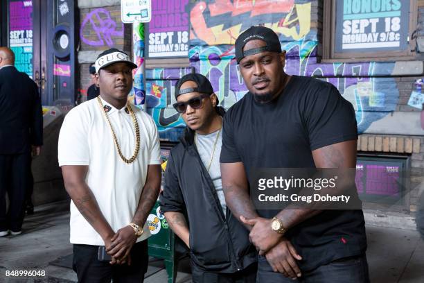 The Lox arrive for VH1's Hip Hop Honors: The 90's Game Changers at Paramount Studios on September 17, 2017 in Hollywood, California.