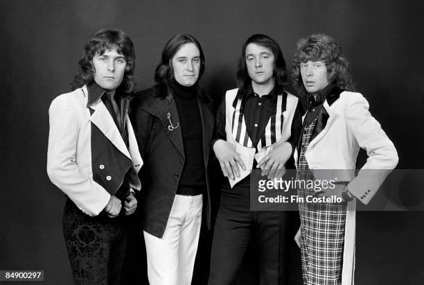 Photo of MUD and Ray STILES and Les GRAY and Rob DAVIS and Dave MOUNT; Posed studio group portrait L-R Ray Stiles, Les Gray, Dave Mount and Rob...
