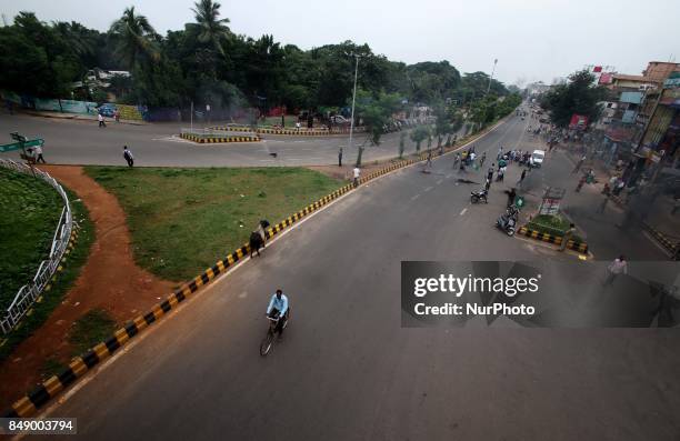 Commuters are facing problem for public transport as it stopped due to ruling political party BJD's strike declared against the centeral government...