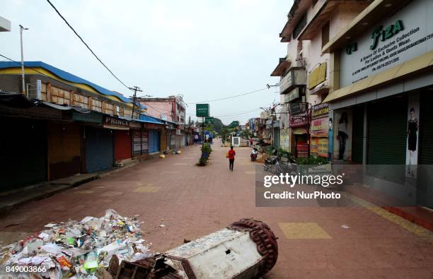 Commuters are facing problem for public transport as it stopped due to ruling political party BJD's strike declared against the centeral government...