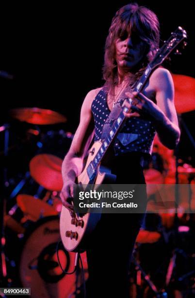 Photo of Randy RHOADS; performing live onstage with Ozzy Osbourne