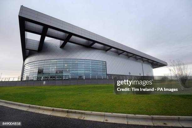 General view of the Sir Chris Hoy Velodrome, part of the Emirates Arena ahead of day one of the UCI Track Cycling World Cup at the Sir Chris Hoy...