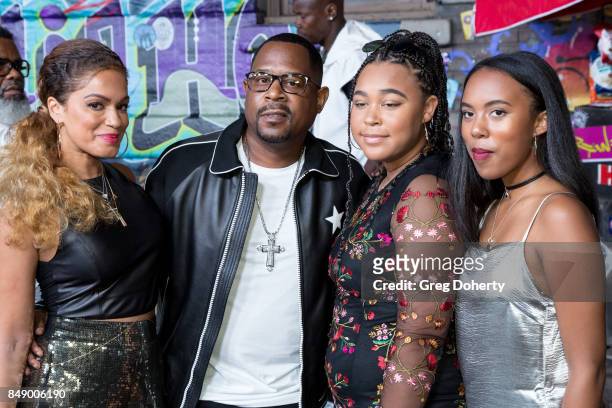 Martin Lawrence and family arrive for VH1's Hip Hop Honors: The 90's Game Changers at Paramount Studios on September 17, 2017 in Hollywood,...