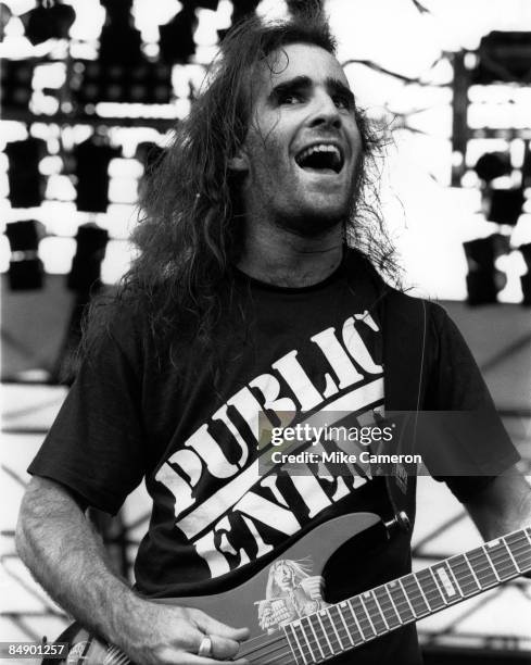 Photo of Scott IAN and ANTHRAX; Scott Ian performing on stage