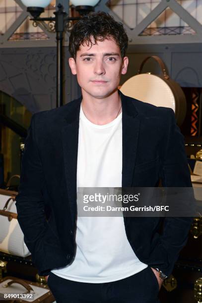 Aneurin Barnard attends the Aspinal of London presentation during London Fashion Week September 2017 on September 18, 2017 in London, England.