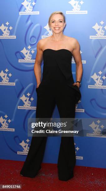 England Hockey Olympian Kate Richardson-Walsh arrives at The National Lottery Awards 2017 at The London Studios on September 18, 2017 in London,...