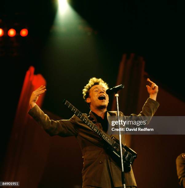 Photo of UB40 and Ali CAMPBELL, Ali Campbell performing on stage