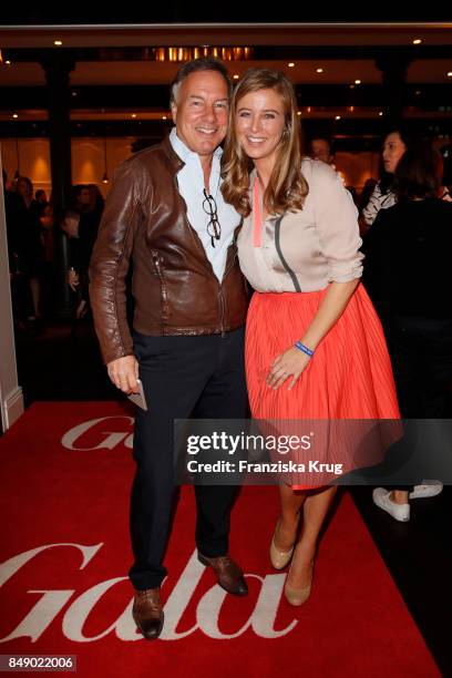 Nico Hofmann and Nina Eichinger attend the First Steps Award 2017 at Hotel Zoo on September 18, 2017 in Berlin, Germany.