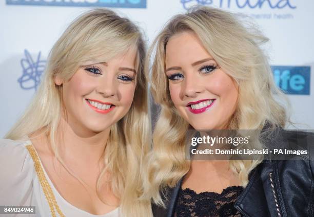 The Mac Twins Alana and Lisa Macfarlane arriving at the Mind Mental Health Media Awards, at the BFI Southbank, London.