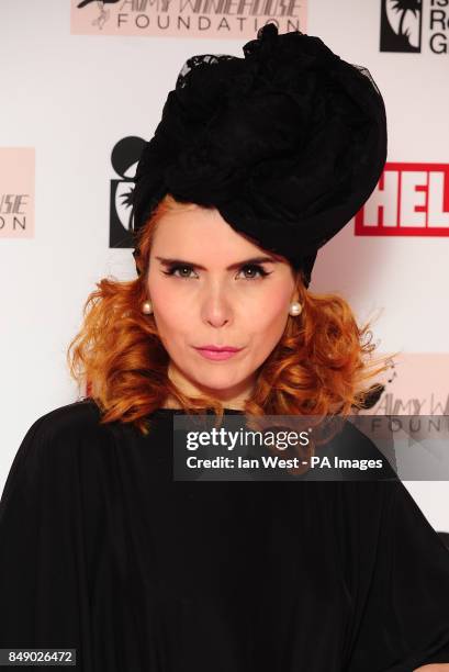 Paloma Faith arrives at the Amy Winehouse Foundation Ball in London .