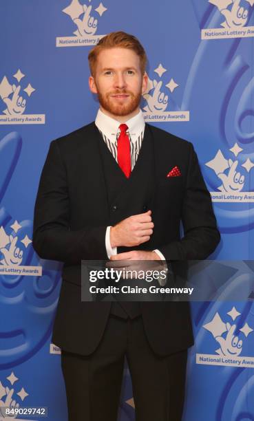 Dancer Neil Jones arriving at The National Lottery Awards 2017 at The London Studios on September 18, 2017 in London, England. The Awards celebrate...