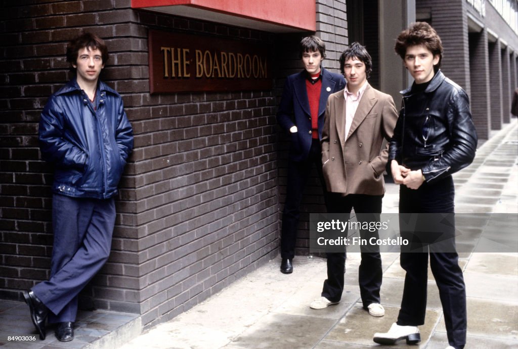 Photo of BUZZCOCKS and Pete SHELLEY and John MAHER and Steve DIGGLE and Steve GARVEY