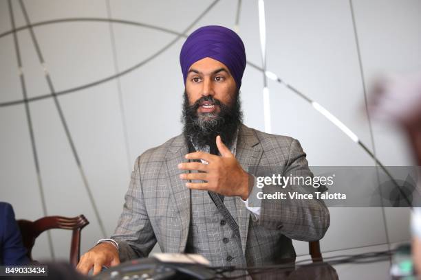 Leadership candidate Jagmeet Singh met with the Toronto Star editorial board to discuss his platform and campaign.