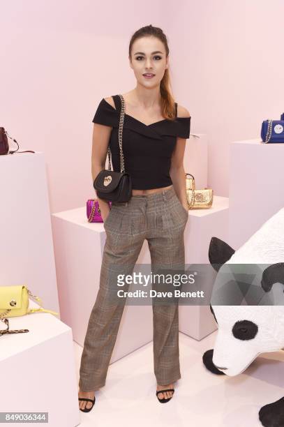 Sophie Skelton attends the Hill and Friends SS18 Presentation during London Fashion Week on September 18, 2017 in London, England.