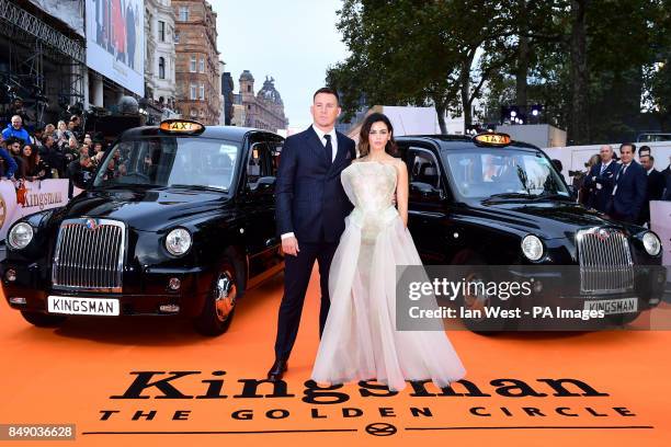 Channing Tatum and Jenna Dewan Tatum attending the World Premiere of Kingsman: The Golden Circle, at Cineworld in Leicester Square, London. Picture...