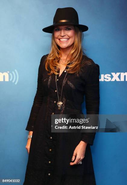 Today show co-anchor Savannah Guthrie visits the SiriusXM Studios on September 18, 2017 in New York City.