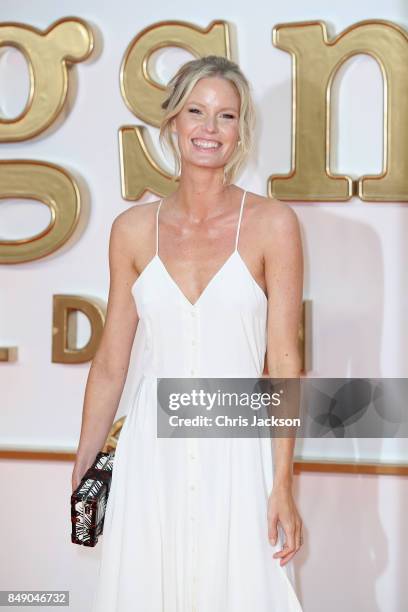 Model Caroline Winberg attends the 'Kingsman: The Golden Circle' World Premiere held at Odeon Leicester Square on September 18, 2017 in London,...