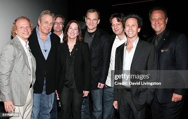 Producers Bruce Cohen and Charles Roven, Landmark Theatres' CEO Ted Mundorff, producers Kathleen Kennedy, Marshall Herskovitz, Christian Colson and...