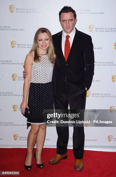 Sarah Alexander and Peter Serafinowicz arriving at the British Academy Children's Awards 2012 at the London Hilton, in central London.