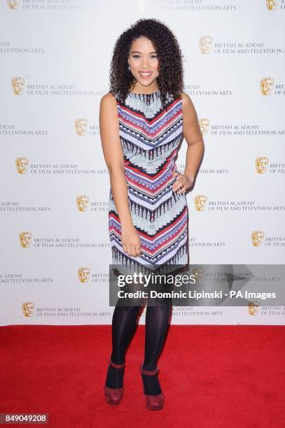 Alexandra Shipp arriving at the British Academy Children's Awards 2012 at the London Hilton, in central London.