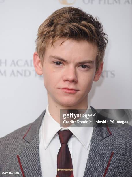 Thomas Sangster arriving at the British Academy Children's Awards 2012 at the London Hilton, in central London.