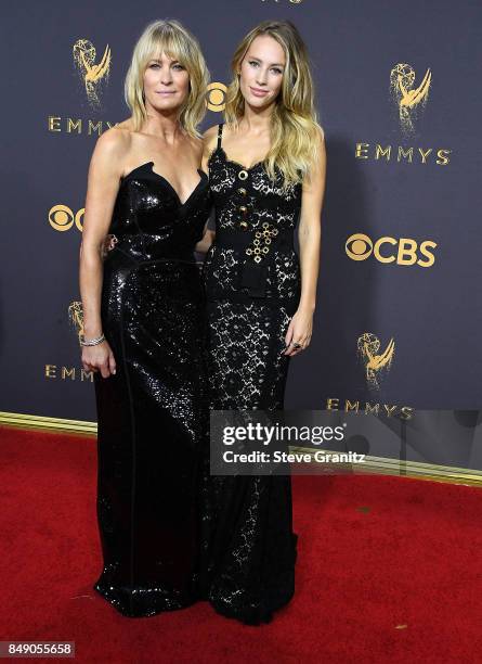 Robin Wright, Dylan Penn arrives at the 69th Annual Primetime Emmy Awards at Microsoft Theater on September 17, 2017 in Los Angeles, California.