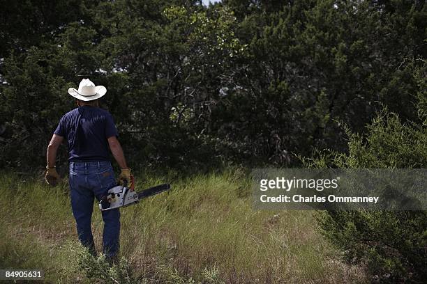 President Bush vacations on his ranch on August 24, 2007 in Crawford, Texas. 'Trailblazer' is the code name the US secret service use for George...