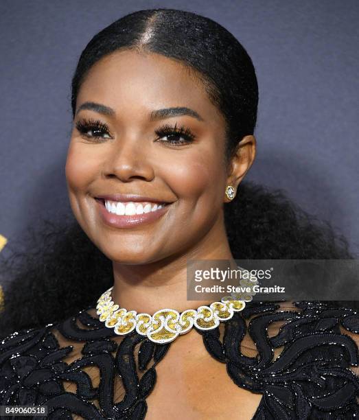 Gabrielle Union arrives at the 69th Annual Primetime Emmy Awards at Microsoft Theater on September 17, 2017 in Los Angeles, California.