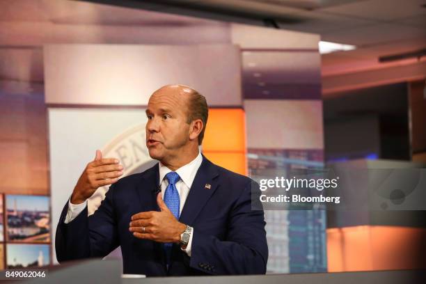 Representative John Delaney, a Democrat from Maryland, speaks during a Bloomberg Television in New York, U.S., on Monday, Sept. 18, 2017. Delaney...