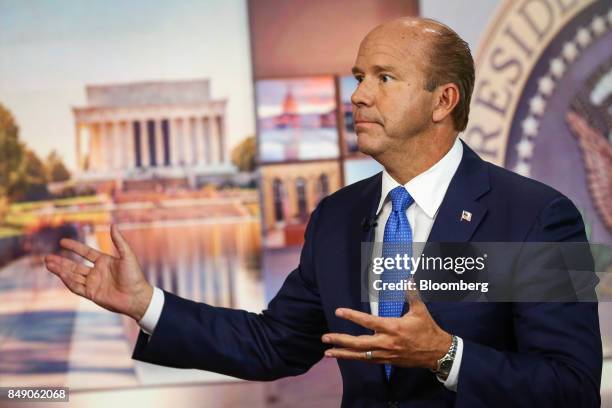 Representative John Delaney, a Democrat from Maryland, speaks during a Bloomberg Television in New York, U.S., on Monday, Sept. 18, 2017. Delaney...